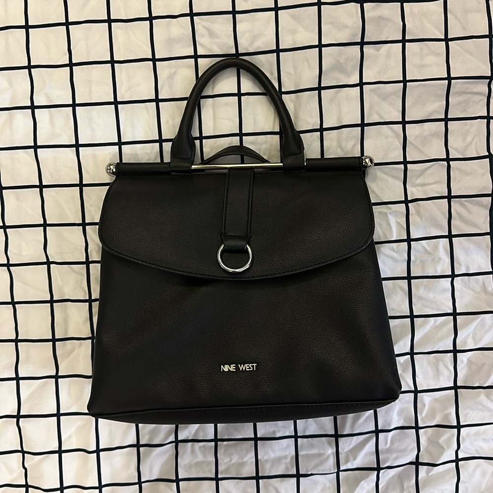 Cute black nine west backpack - Picture 1 of 5